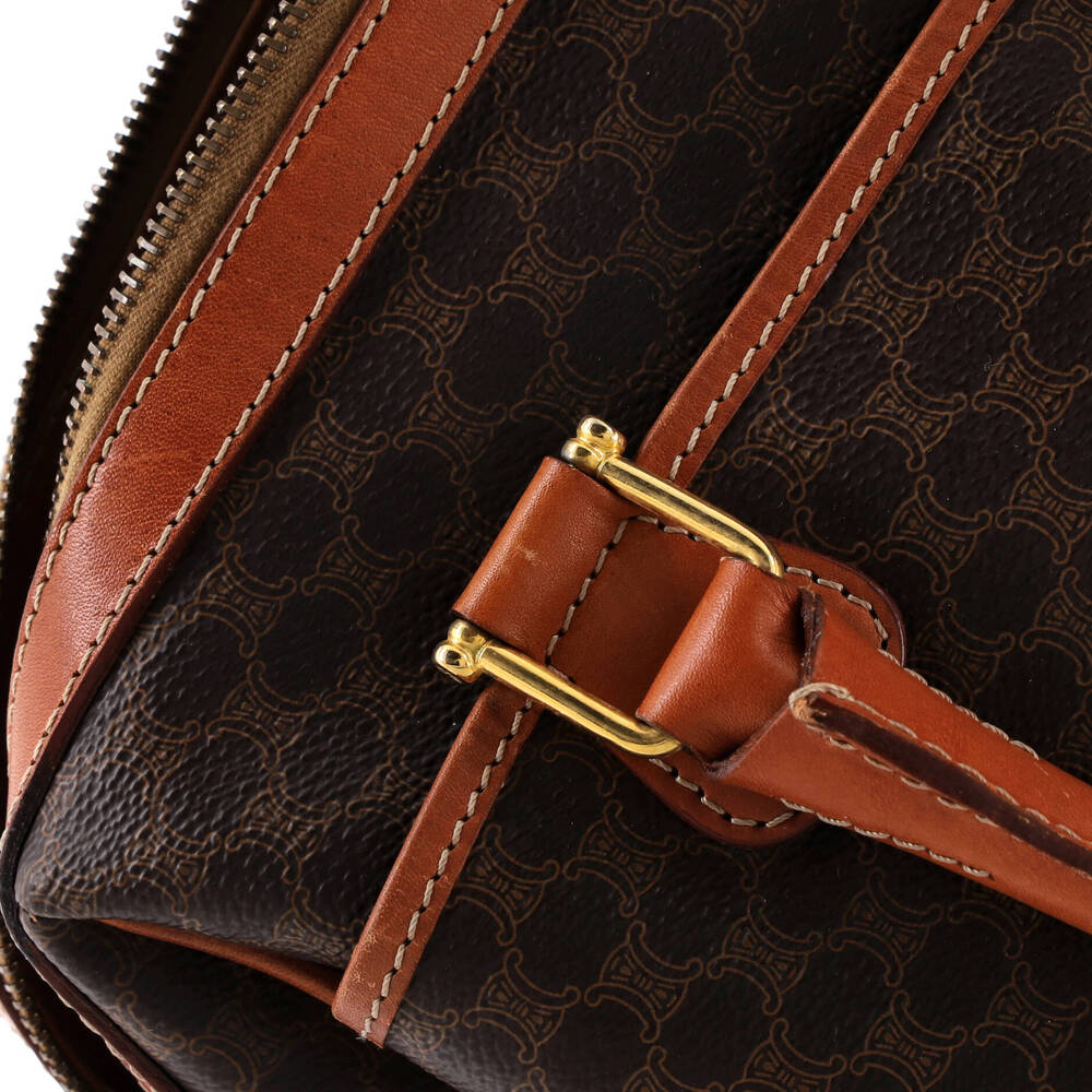 Celine Vintage Boston Bag Macadam #224350C54B - Picture 6 of 8
